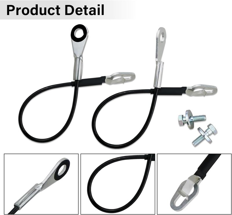 ROOTMUTIFY 25838260 Tailgate Cable Strap with Bolt, Tailgate Parts, Fit for 2007-2016 Chevy Silverado GMC Sierra 1500 2500HD 3500HD, Replace 25838261 11609938 (2 Pcs) - Image 4